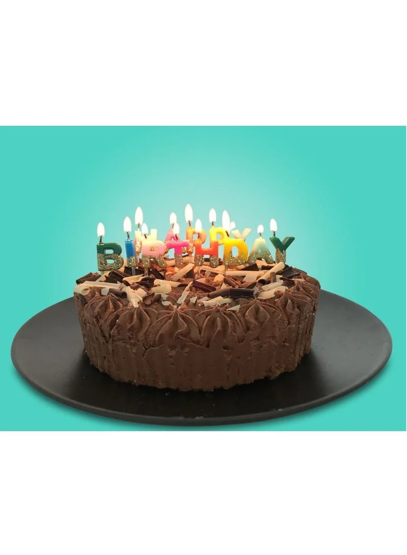 توكينج تيبلز Happy Birthday Glitter Dipped Candle