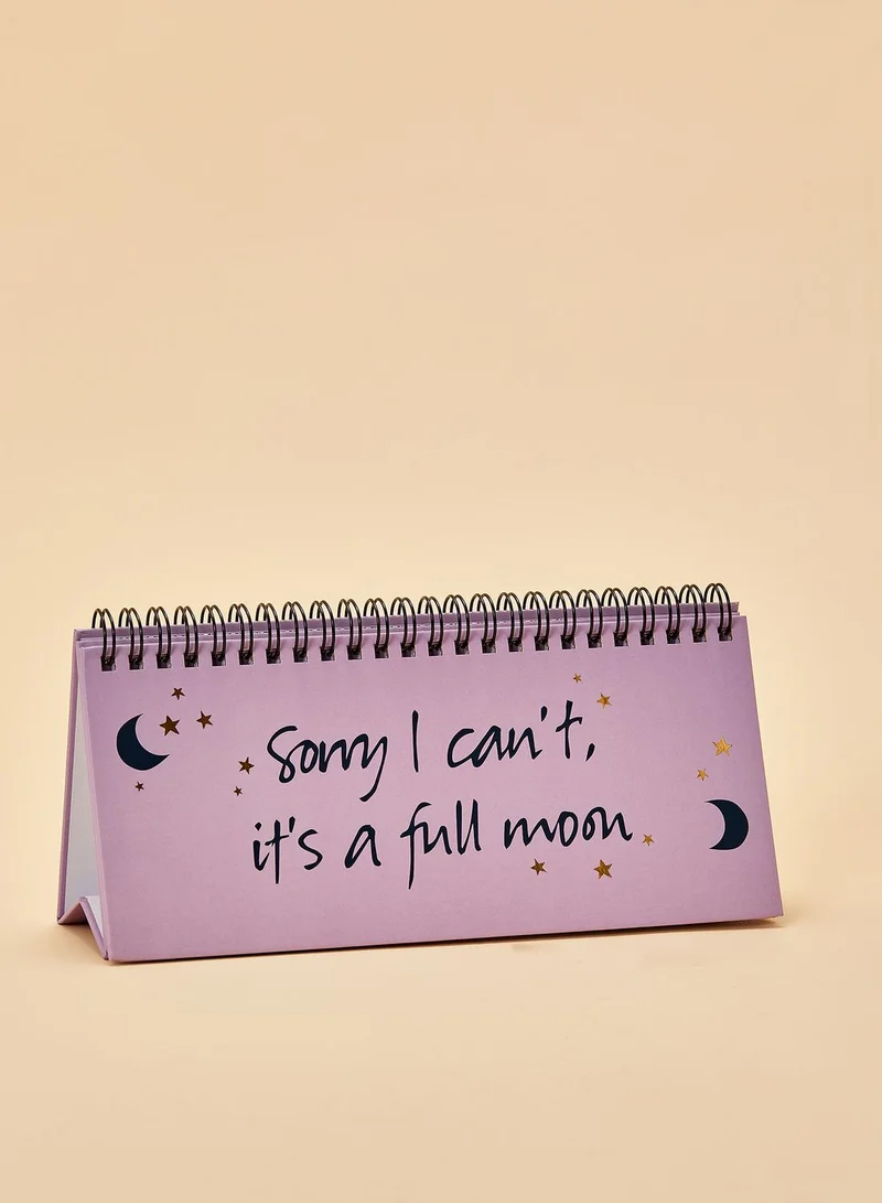 Typo Sorry I Can't It's A Full Moon Planner
