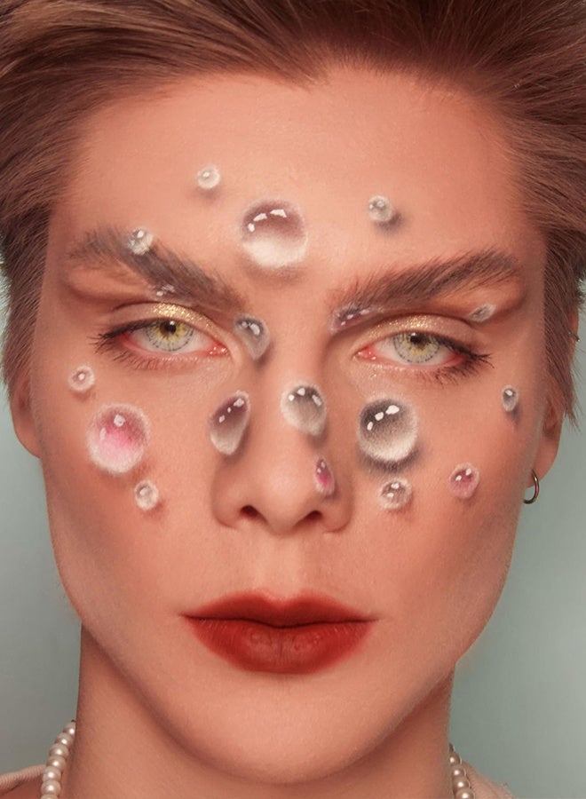 عيون غامضة عدسات لاصقة ملونة ناعمة بلون غوخ جراي 14.00 مم زوج واحد لمدة ستة أشهر للاستعمال – مريحة للارتداء - Image 2