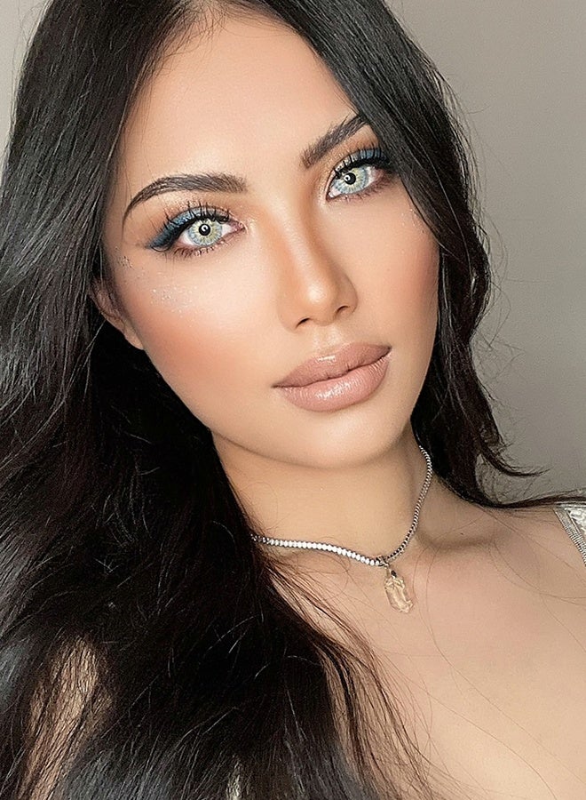 عيون غامضة عدسات لاصقة ملونة ناعمة بلون غوخ جراي 14.00 مم زوج واحد لمدة ستة أشهر للاستعمال – مريحة للارتداء - Image 3