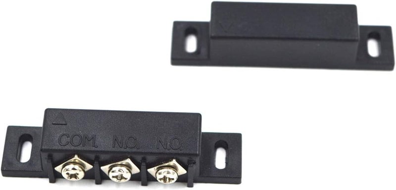 SpzcdZa 2Sets Magnetic Reed Switch Normally Open Closed NC NO Door Alarm Window Security/Magnetic Door Switch/Magnetic Contact Switch/Reed Switch for GPS,Alarm or Other Device,DC 5V 12V 24V Light - Image 4