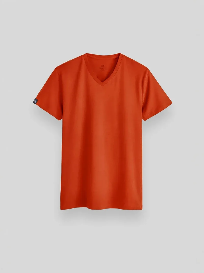 TOMMYLIFE TOMMY Men's V-Neck Short Sleeve T-Shirt