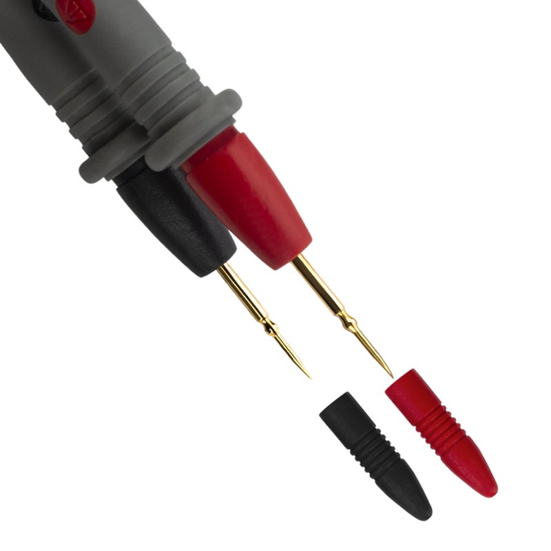 Electronic Test Leads: 2-Piece Red & Black, Tinned Copper Wire, Gold Plated Super Sharp Tips - High Temp & Voltage Resistant, Flexible Thick Wire Multimeter Leads for Electronic Repair & Multimeter Te - Image 5
