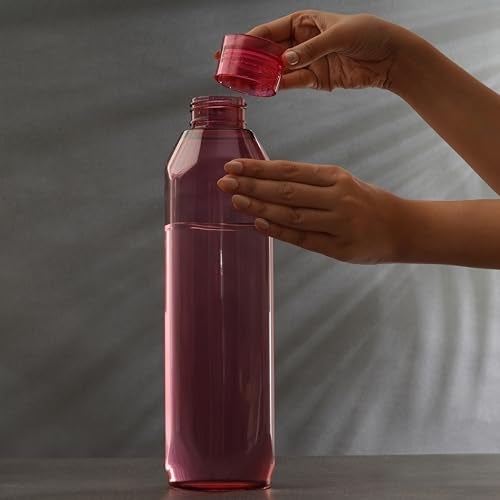 Nayasa Space Plastic Water Bottle 1150 ml | Set of 6 | BPA-Free Fridge Bottle for Home, Office, School, Gym | Leak-Proof & Durable | Multicolor - Image 5