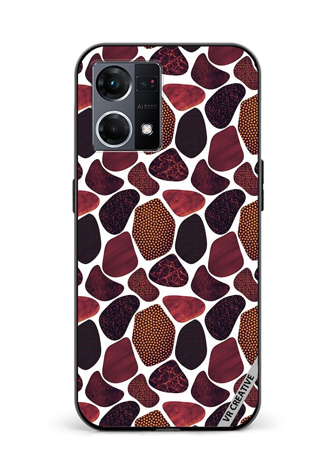 VR CREATIVE Protective Case Cover For Oppo Reno8 4G Texture Design Multicolour - Image 1