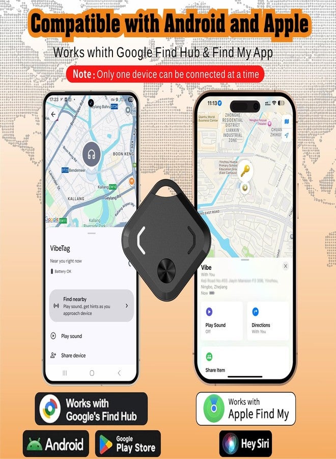 Reyke GPS Tracker, Smart Tag & Key Finder for Keys, Luggage and Suitcases, IP66 Waterproof, Wallet Tracker, Compatible with iOS & Android, 4-Pack Black - Image 2