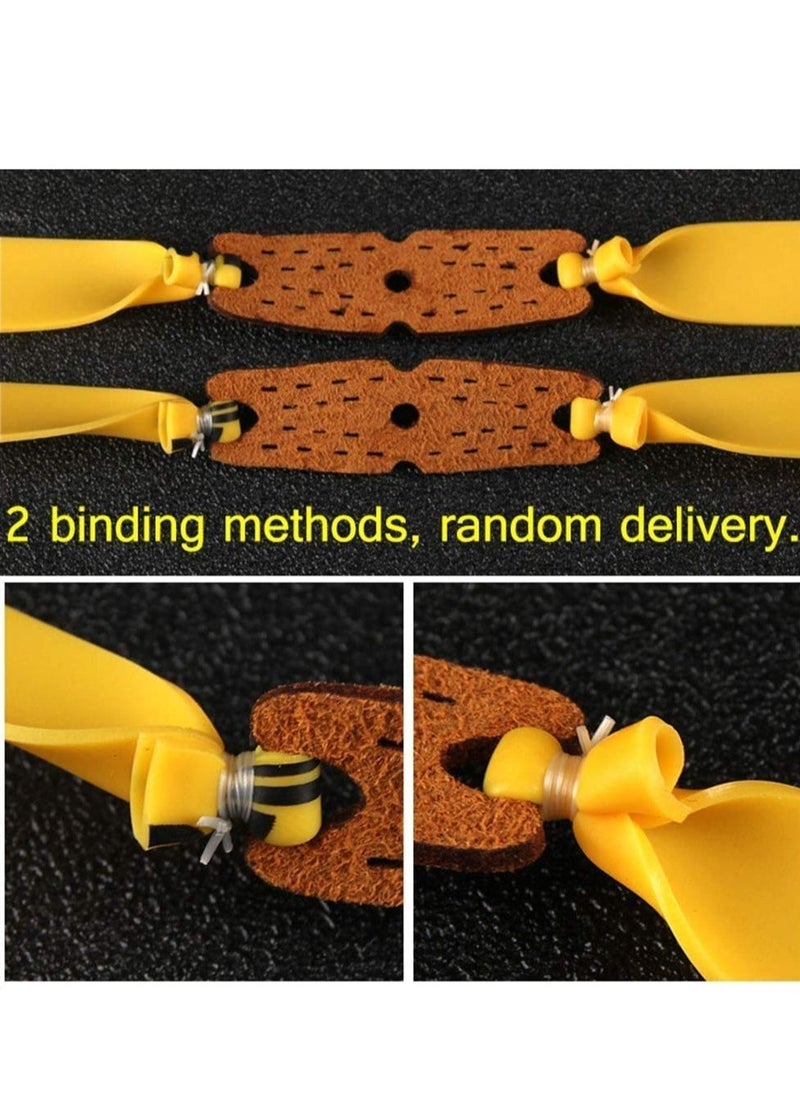 Flat Slingshot Rubber Bands, 8 Pcs Hunting Catapults Rubber Bands, Flexible Rubber Latex Catapult Bands, Slingshot Sports Catapult, Sports Catapult Made of Stainless Steel (Random Color)