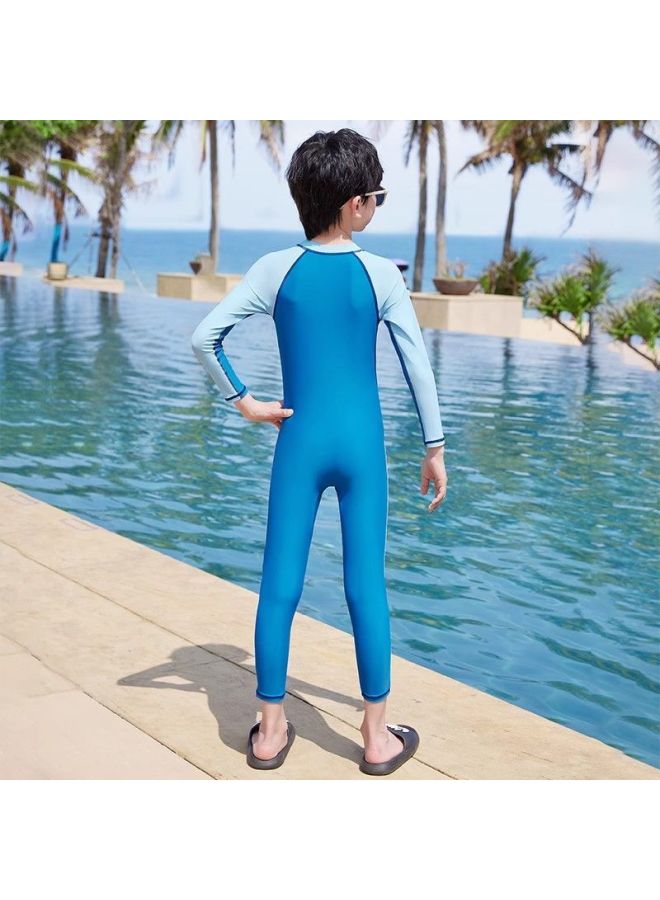 YouYou Children's Swimsuit Boys Long Sleeve One-piece Swimsuit Small Medium Large Kids Swimsuit Pants Baby Professional Hot Spring Swimming Set - Image 4
