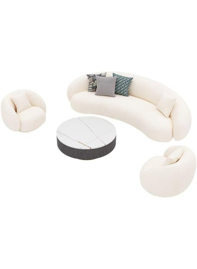 Poppins HOME Sitting Room Floor Sofa/Loveseat with Concealed Support (Grey) - Image 3