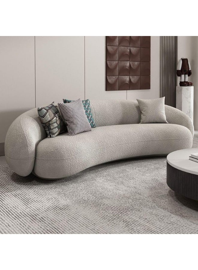 Poppins HOME Sitting Room Floor Sofa/Loveseat with Concealed Support (Grey) - Image 1