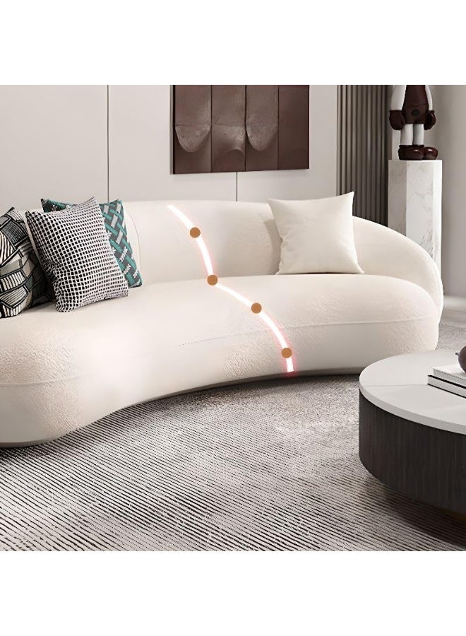 Poppins HOME Sitting Room Floor Sofa/Loveseat with Concealed Support (Grey) - Image 5