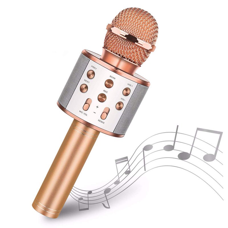 Madon Wireless Karaoke Microphone Bluetooth Handheld Speaker Home Party Player Christmas Birthday Gift For Kids Multi Color - Image 1
