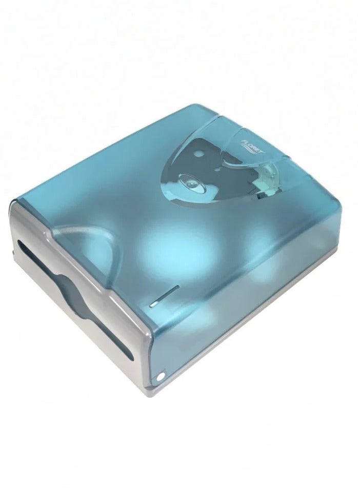 Floret Large Wall Mounted Tissue Holder Blue - Image 4