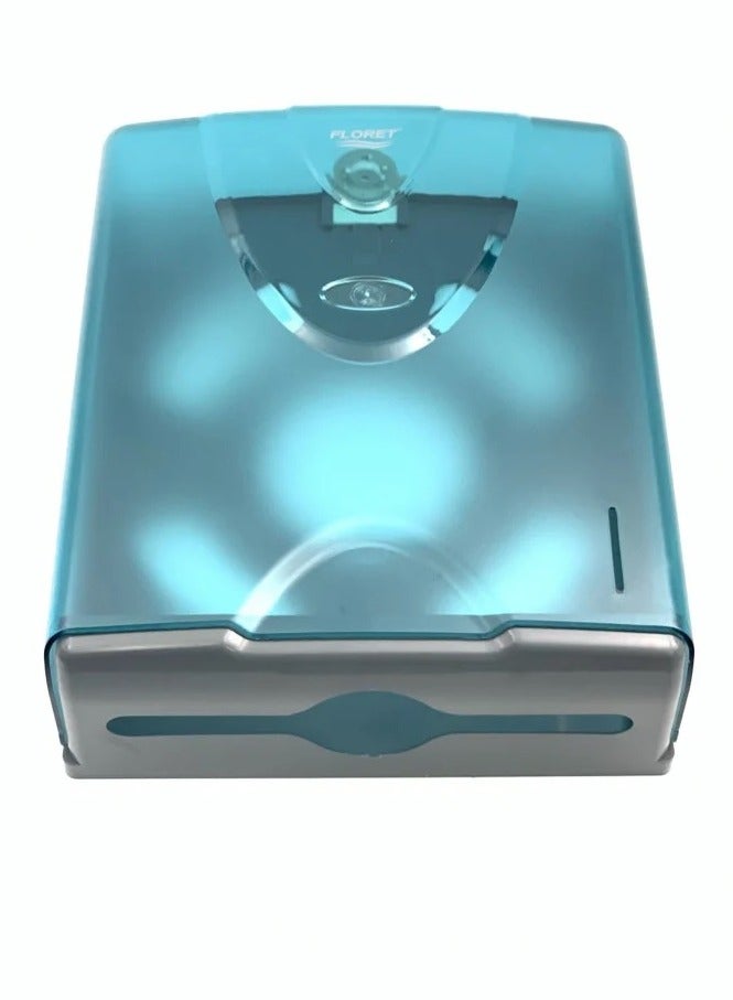 Floret Large Wall Mounted Tissue Holder Blue - Image 2