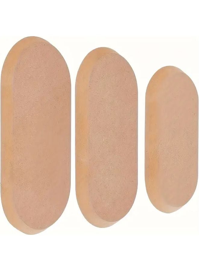 3 قطع قوالب خزفية بيضاوية مجموعة كبيرة ومتوسطة وصغيرة لأدوات الخزف والنحت على الخشب - Image 1