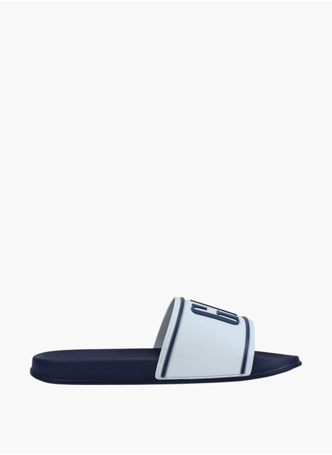 GAP - Gap Men's Logo Embossed Slip-On Beach Slides - Image 1