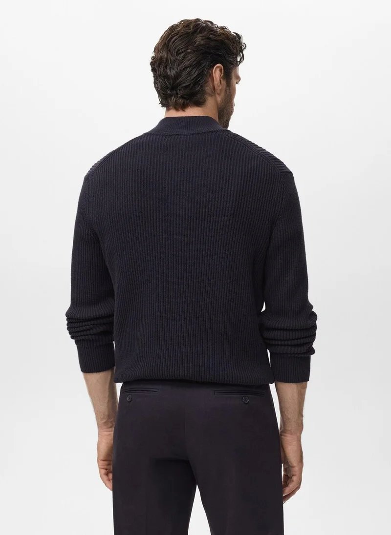 مانجو مان 100% cotton perkins-neck sweater