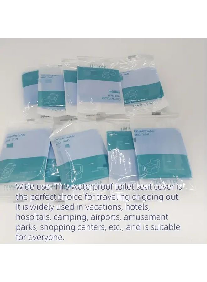 Disposable Toilet Seat Covers 10 Sheets Hygienic Travel Solution - Image 2