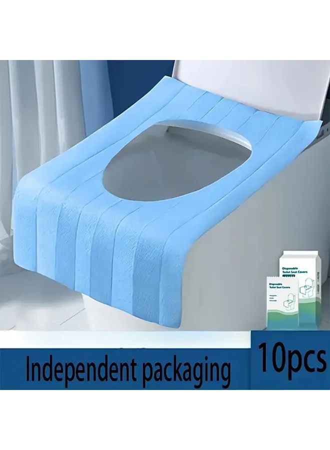 Disposable Toilet Seat Covers 10 Sheets Hygienic Travel Solution - Image 1