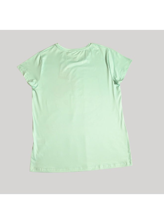 هالو كيتي طقم بيجامة نسائي بأكمام قصيرة من هالو كيتي، بوليستر حريري - Image 5