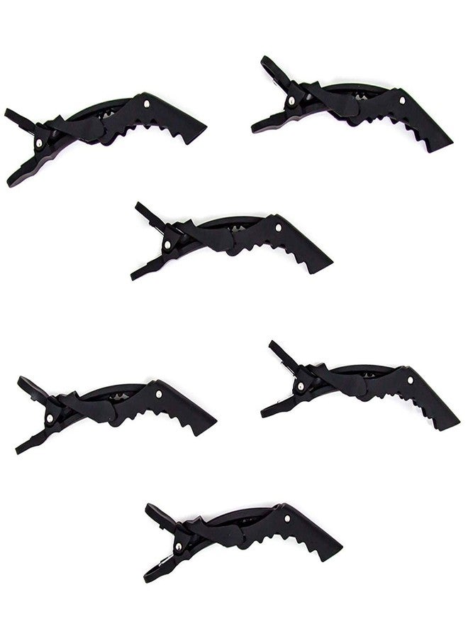 HOUSE HATCH Professional Hair Styling Plastic Clips Sectioning Crocodile Hair Clips Duckbill Clips Section Clips, Thick Hair Large Hairpin for Women, Black, Pack of 12 - Image 5