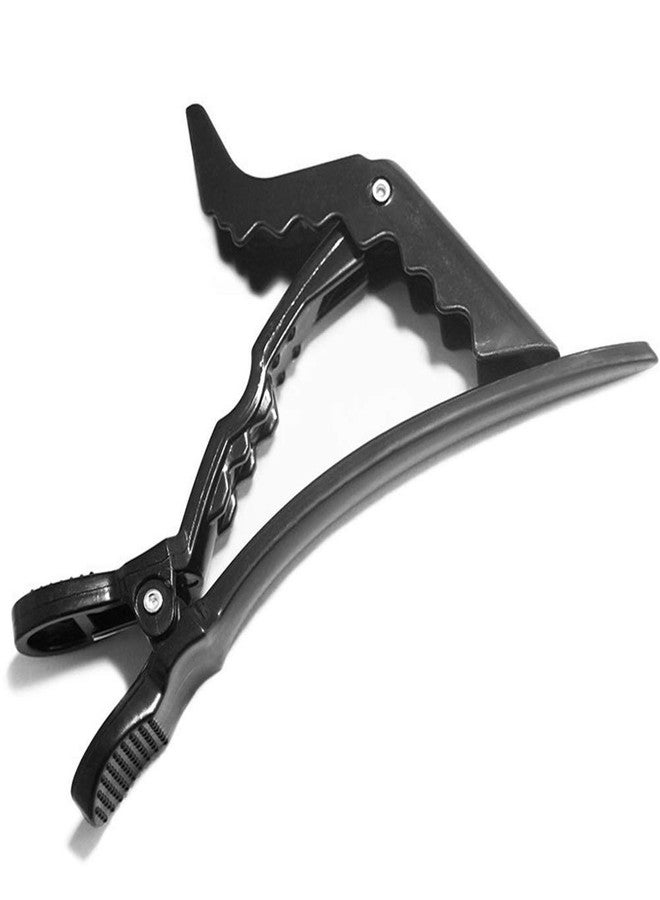 HOUSE HATCH Professional Hair Styling Plastic Clips Sectioning Crocodile Hair Clips Duckbill Clips Section Clips, Thick Hair Large Hairpin for Women, Black, Pack of 12 - Image 3