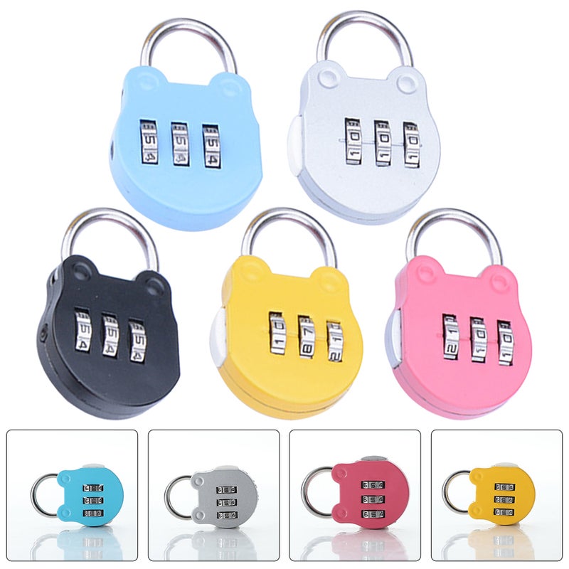 5Pcs Household Locker Locks Convenient Padlocks Multi-function Combination Locks Home Accessory - Image 3