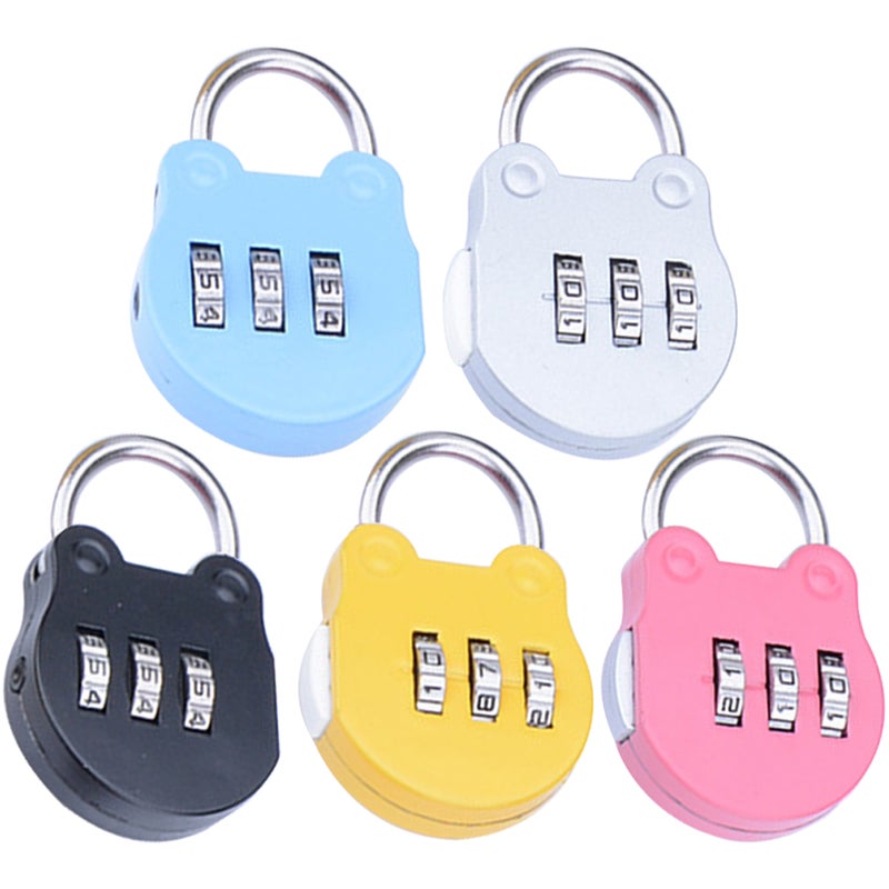 5Pcs Household Locker Locks Convenient Padlocks Multi-function Combination Locks Home Accessory - Image 4