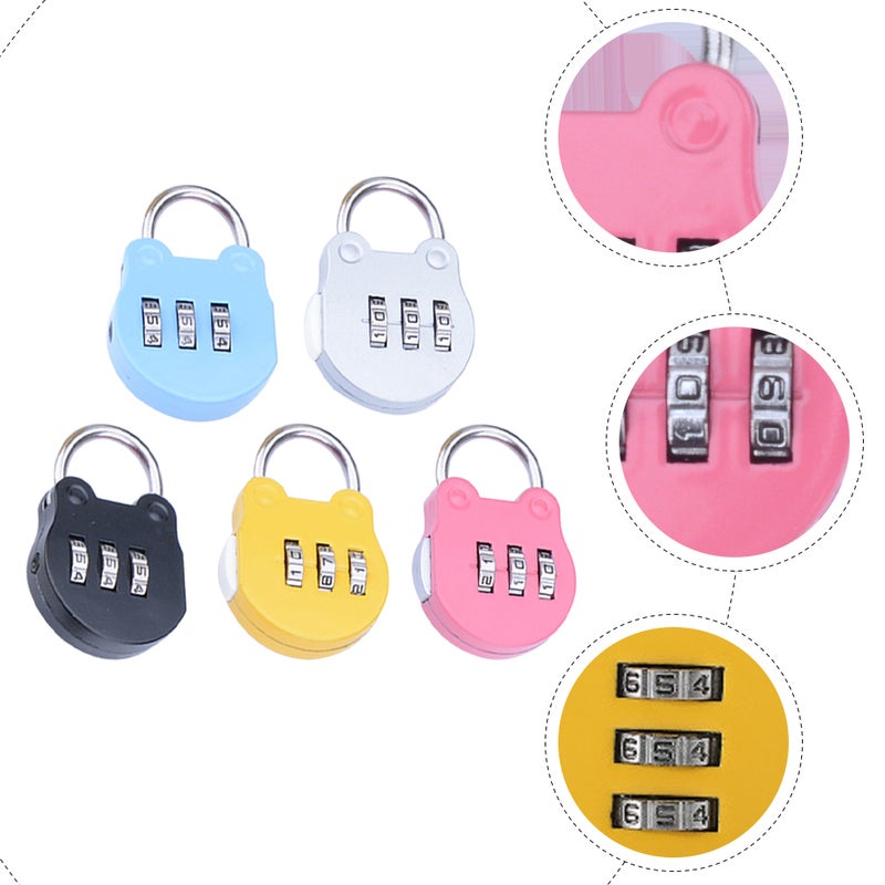 5Pcs Household Locker Locks Convenient Padlocks Multi-function Combination Locks Home Accessory - Image 5