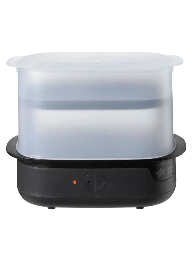 Tommee Tippee UK Tommee Tippee Advanced Electric Steam Sterilizer for Baby Bottles, BPA Free, Fits 6 Bottles - Black - Image 1