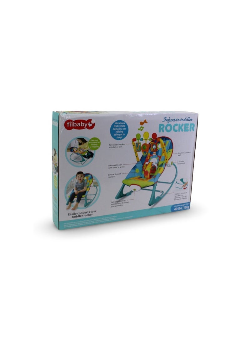 Tiibaby Infant-to-Toddler Rocker – Aqua - Image 2