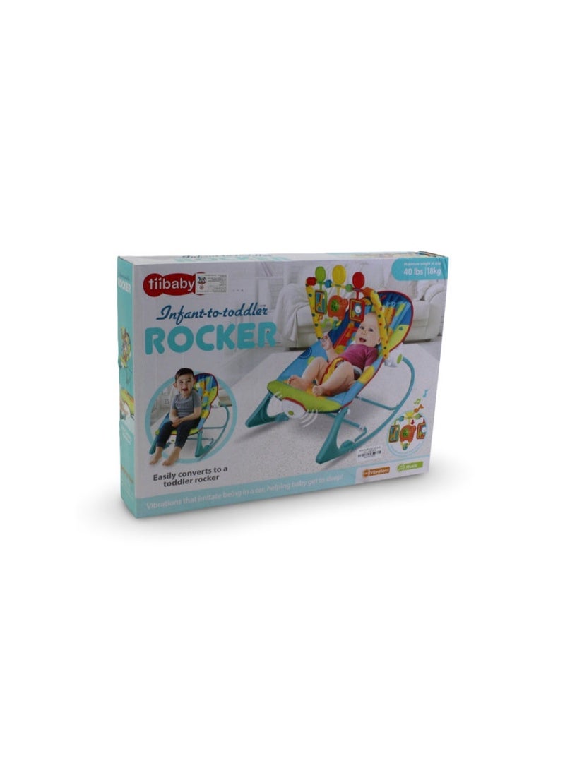 Tiibaby Infant-to-Toddler Rocker – Aqua - Image 1