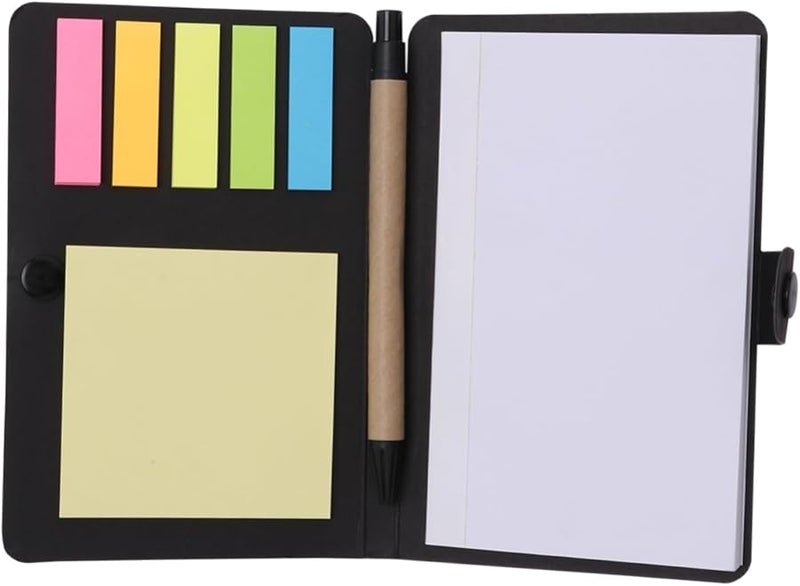 Self Stick Sticky Notebook Kraft Paper Memo Pads with Index Tabs for Highlighting Marking Organizing Notes - Image 1
