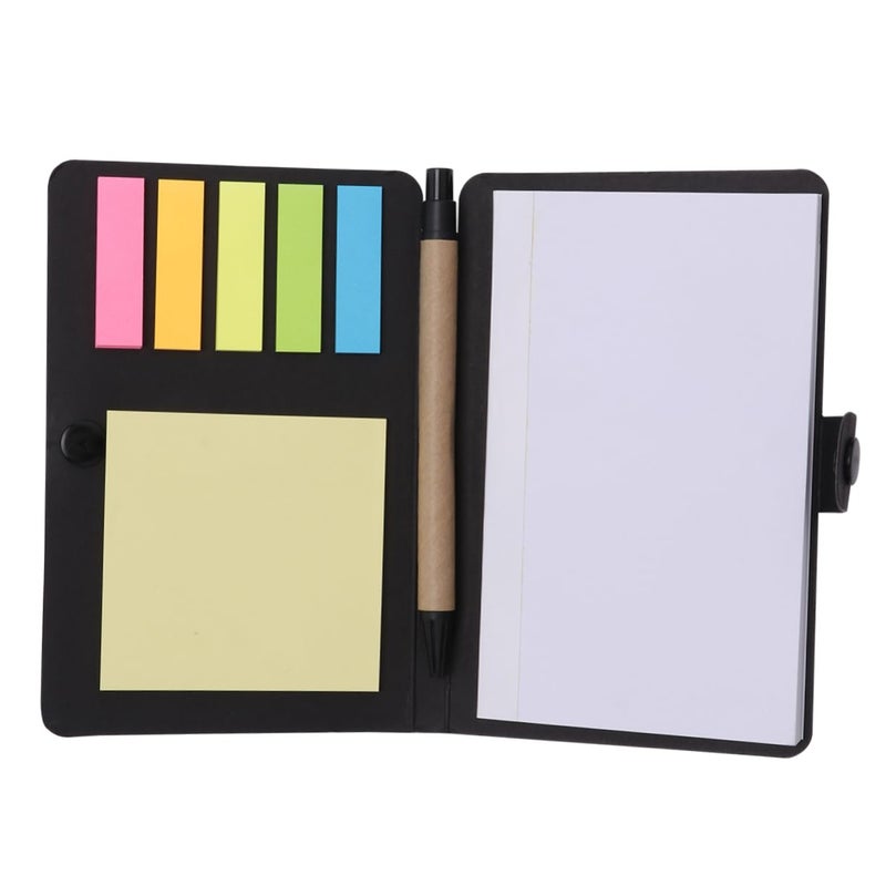 Self Stick Sticky Notebook Kraft Paper Memo Pads with Index Tabs for Highlighting Marking Organizing Notes - Image 2