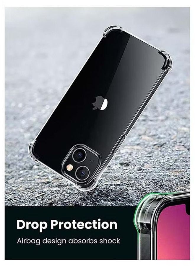 Houmt - iPhone 14 Case Transparent Soft Flexible TPU with 4 Corners Bumper Anti Drop Scratch Resistant Shockproof Protective Cover - Image 1