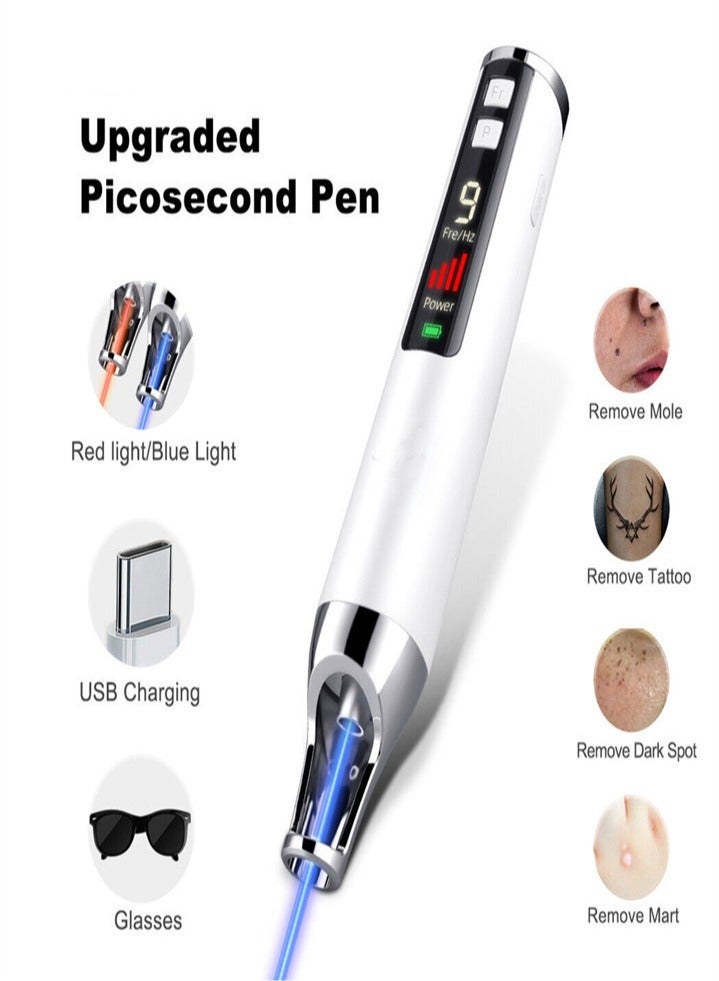 Handheld Laser Picosecond Skin Tattoo Dark Spot Removal Laser Pen Beauty Device（red light） - Image 1