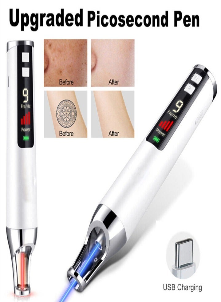 Handheld Laser Picosecond Skin Tattoo Dark Spot Removal Laser Pen Beauty Device（red light） - Image 4
