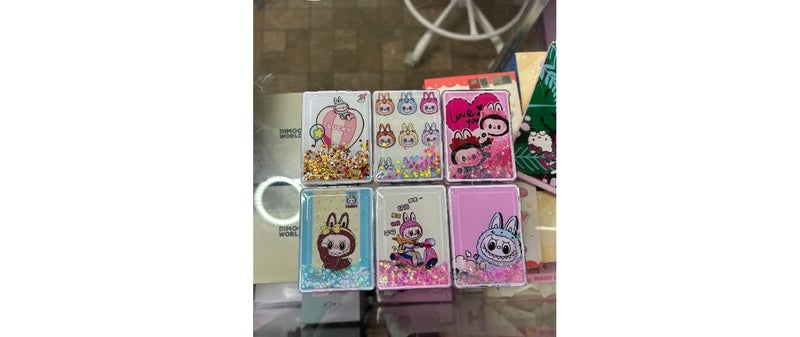 Compact Pocket Mirror with Design, Double, Sparkle, Pink, Makeup and Travel - Image 1