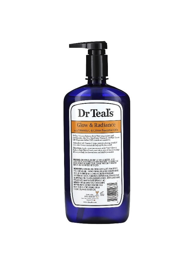 Dr. Teals Dr. Teal's, Body Wash With Pure Epsom Salt, Glow & Radiance, 24 fl oz (710 ml)  - Image 2
