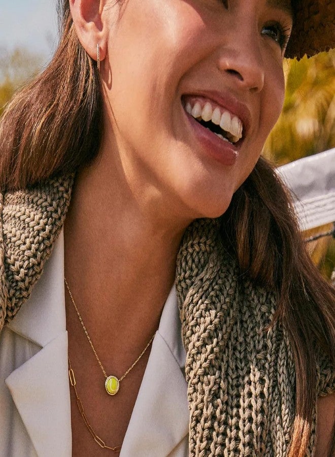 Kendra Scott Tennis Short Pendant Necklace, 14k Gold Plated Brass, Magnesite, Fashion Jewelry for Women - Image 4