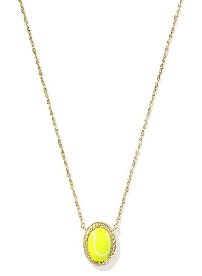 Kendra Scott Tennis Short Pendant Necklace, 14k Gold Plated Brass, Magnesite, Fashion Jewelry for Women - Image 1