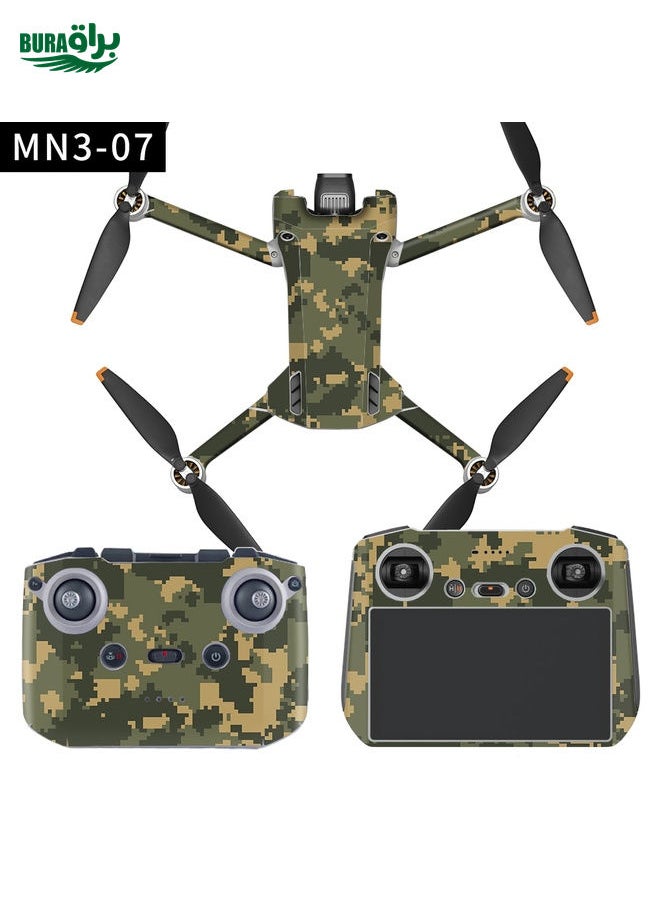 BURAQ - Full Surround Style Waterproof  Sticker For DJI Mini 3 Pro RC-N1 Ordinary Version(Mn3-07) - Image 1