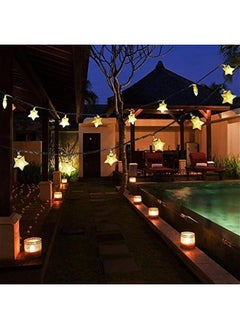 Arabest Warm White 100 LED Star String Lights, 33FT Waterproof Fairy Lights for Indoor and Outdoor Wedding Party,  Tree, New Year, Ramadan, Garden Decoration, Extendable Plug-in.  - Image 3