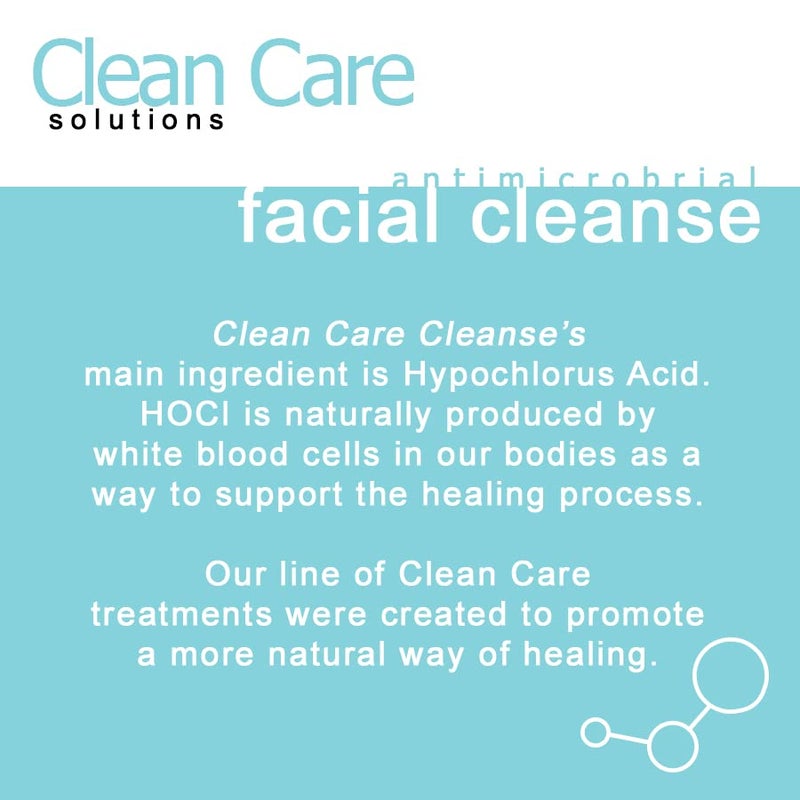 Clean Care Solutions Hypochlorous Acid Facial Cleanse Spray - Antibacterial Face Spray for Natural Acne Treatment - Refreshes, Soothes Irritation, Hydrates Skin - 8oz - Image 3