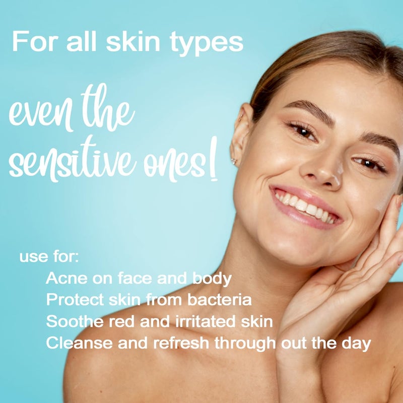 Clean Care Solutions Hypochlorous Acid Facial Cleanse Spray - Antibacterial Face Spray for Natural Acne Treatment - Refreshes, Soothes Irritation, Hydrates Skin - 8oz - Image 2