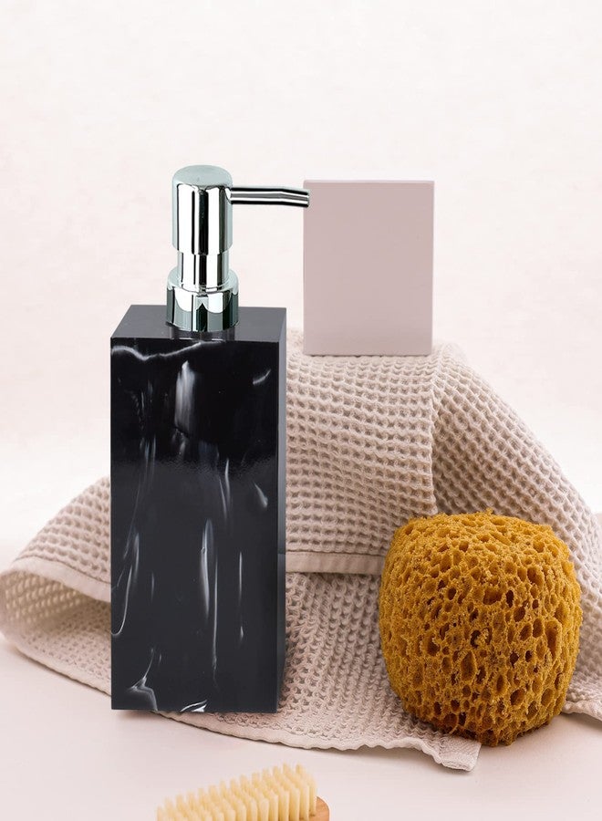 Jung Ford Hand Soap Dispenser, 16.9 oz Countertop Hand Lotion Pump Bottles, Lotion Container, Refillable Liquid Hand Soap Jar, Resin Shower Dispensers for Bathroom, Kitchen (Black) - Image 4