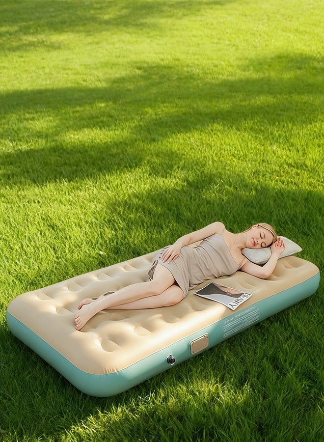 Inflatable bed thick air cushion single-person mattress outdoor folding air bed home lazy bed portable - Image 2