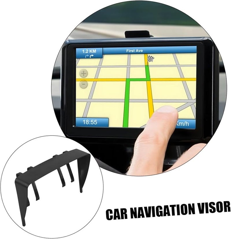 2 Pack Car Navigation Sunshade Visor Cover Blocks Glare For Safe Driving - Image 4