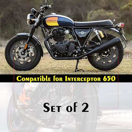 MIKANIX Carbon Finish Wind Design Front/Rear Pro Disc Wheel Cover 17 Inch Fairing Kit Compatible with RE Interceptor 650 - Image 2