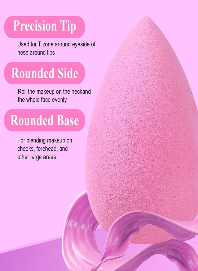 Profusion Cosmetics Frosted Snow Sparkle Festive Blend Makeup Sponge Duo - Versatile Uses with Liquid, Cream & Powder, Smooth Blending For Achieving Flawless Look, Vegan and Cruelty Free - Image 2